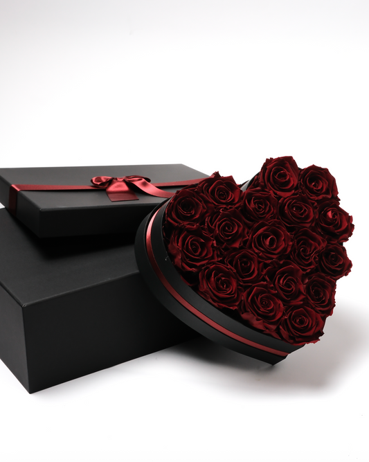 Heart Box - Burgundy