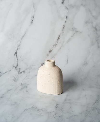 Stone Vase - White