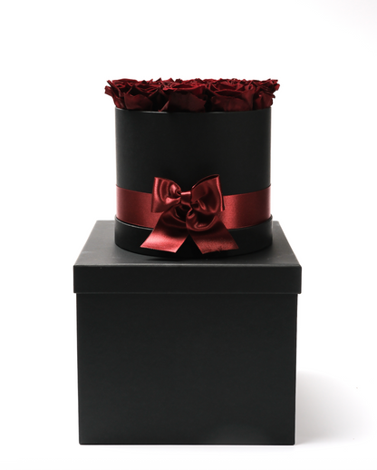 Hat Box - Burgundy