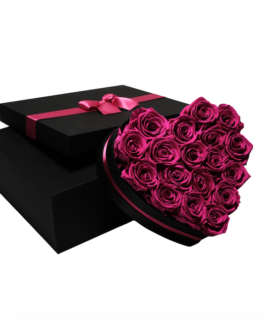 Heart Box - Hot Pink