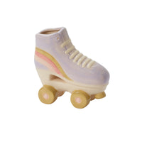 Pastel ceramic roller skate vase